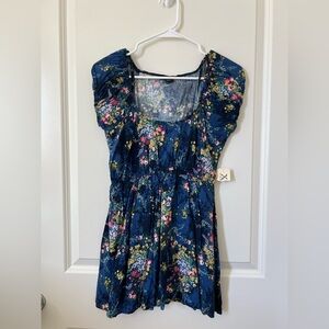 Forever 21 Floral Mini Dress - Blue and Pink